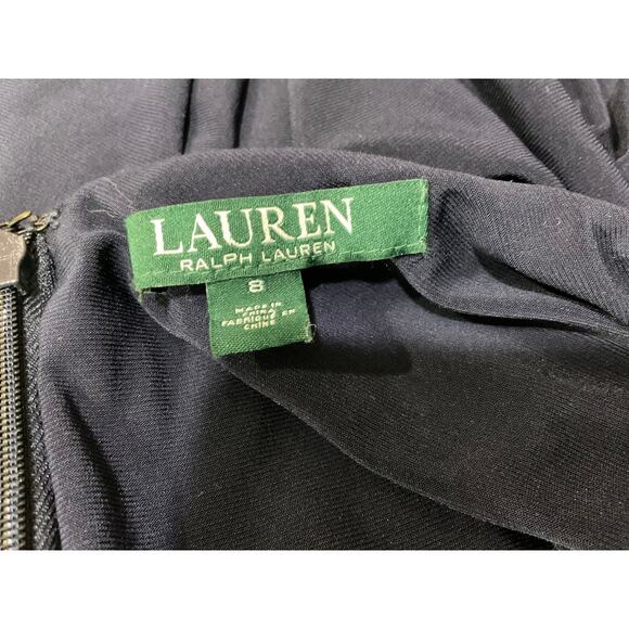 Lauren Ralph Lauren Cold Shoulder Gown β Holiday Elegance (Size 8) - Picture 8 of 9